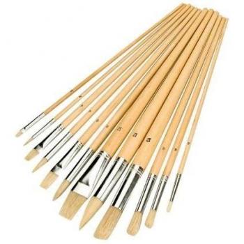 Silverline 282606 - Pinceles variados, 12 pzas