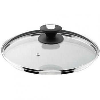 Lacor 71922, Tapa De Cristal con Desvaporizador, Bianco