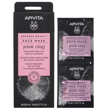 APIVITA Gentle Cleansing Face Mask with Pink Clay 2x8ml