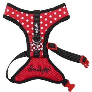 Arnés para Perros Minnie Rojo - Producto Oficial Disney, Ideal para Mascotas de Distintos Tamaños