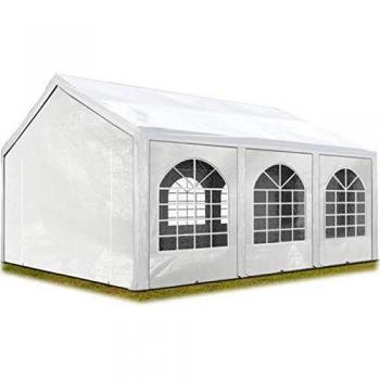 Carpa de fiesta Toolport 4x6 m PE 450 alta calidad blanca