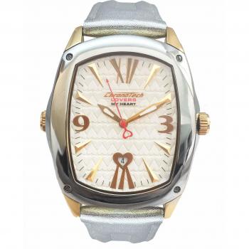Chronotech Unisex Quartz Analog Watch with Leather Strap CT7696M-11