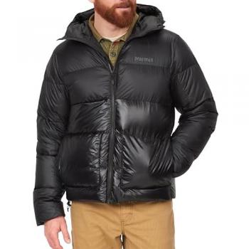 Marmot Men's Guides Down Hooded Jacket - Black, Small