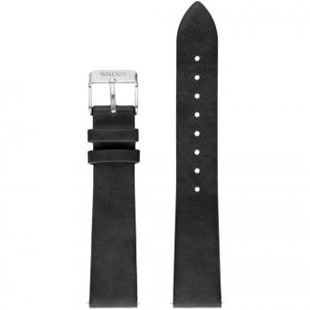 Correa de piel italiana Watx & Colors Modelo Leather Elemental/Black / 38mm - Referencia WXCO1036