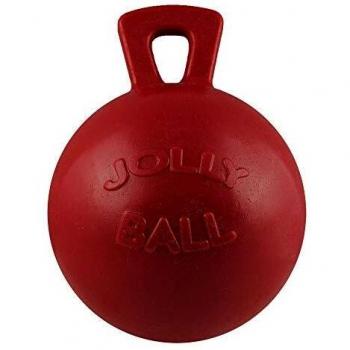 Jolly Pets 25 cm Tug-N-Toss Red Horse Toy Ball