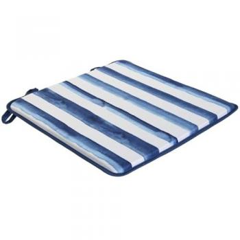 Cojín para sillas Home ESPRIT Azul Blanco 38 x 38 x 2 cm