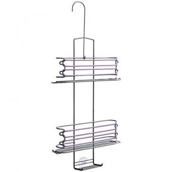 Metaltex Next - Jabonera con Elástico para Ducha, Violeta