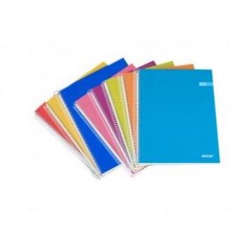 CUADERNO TAPA FORRADA FOLIO CST 80 HOJAS 90G CUADRO 4MM EXTRADURA SURTIDO ANCOR