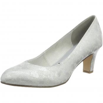 Tamaris 22418, Women's Closed-Toe Pumps, Silver