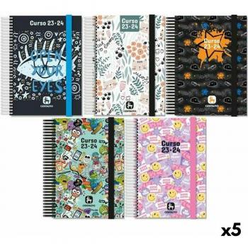 Agenda Centauro Soft Semana Vista Escolar Multicolor A5 (5 Unidades)