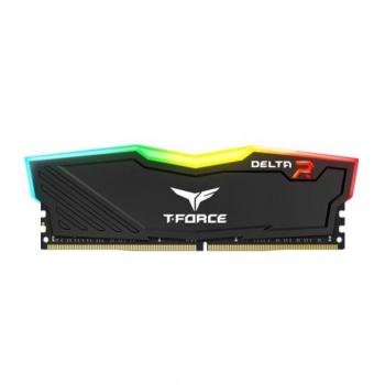 Memoria RAM Teamgroup T-Force Delta RGB 8GB DDR4 3200 MHz PC4 25600 1.35V DIMM Negro TF3D48G3200HC1