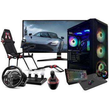 PC Simracing Completo Mk II Intel Core i7-12700F/32GB/1TB SSD/RTX 4060 Ti + Monitor 34 Full HD + Periféricos Gaming