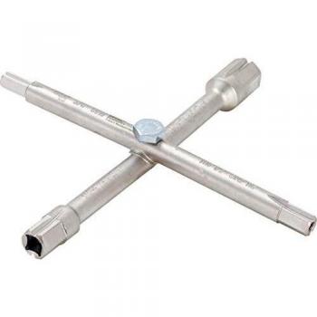 Llave de Cruz Sanitaria BGS 8448 con 10 Funciones y Accesorios para Fontanería