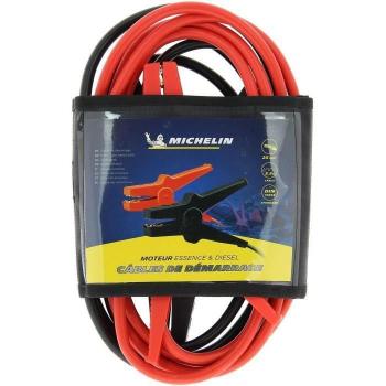 Cables de arranque Michelin 009513 - Cable de arranque para motores de gasolina, longitud adecuada para facilitar el arranque, alta resistencia y durabilidad, conectores robustos y seguros