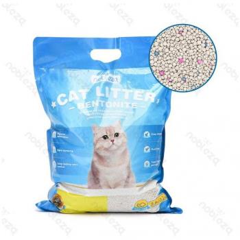 Arena aglomerante de bentonita para gatos aroma limón Nobleza 3.8 l