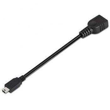 AISENS A101-0033 - Cable USB 2.0 OTG DE 15 cm para teléfono movil y Tablet, Color Negro