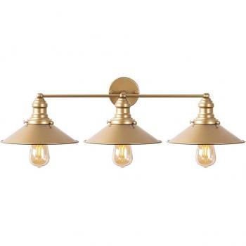 Aplique de pared WELLHOME, Estructura de metal Color Oro