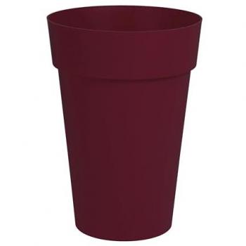 Maceta alta EDA 46 cm Rojo Burdeos Plástico Moderno