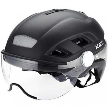 KED B-Vis X-Lite - Casco de Bicicleta - Negro Contorno de la Cabeza L | 56-61cm 2019