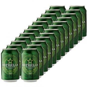 Estrella Levante Cerveza - Caja de 24 Latas x 330 ml - Total: 7.92 L