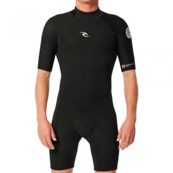 Rip Curl Shorty D Patrol 2 Mm Con Cremallera En La Espalda - Traje De Neopreno Para Hombre - Color Negro - Talla M