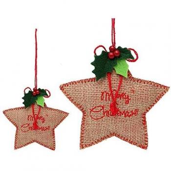 Adorno Navideño Estrella Roja - Elegante Decoración Festiva para Tu Hogar