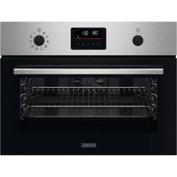 Horno Compacto Multifunción Zanussi ZVENN6XN Inoxidable Antihuellas de 43 Litros con Esmalte de Fácil Limpieza Clase A+
