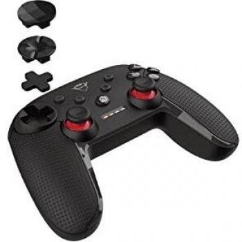 Trust Gaming GXT 1230 Muta Mando Inalámbrico Bluetooth para Nintendo Switch y PC, 15 Botones, 2 Joysticks Analógicos, Mando de Juegos con Batería Recargable y Respuesta de Vibración - Negro