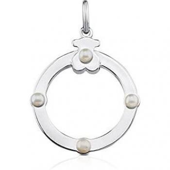 TOUS Colgante grande Super Power de Plata con Perlas