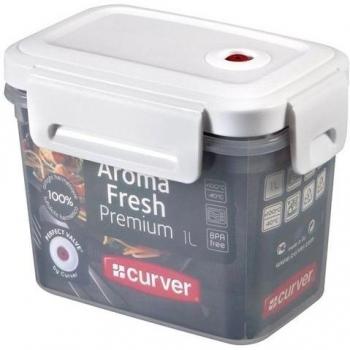 Curver 196452 Aroma fresco de la caja superior Sellado Rectangular Conservación Válvula polipropileno blanco de 10 x 15 x 12 cm