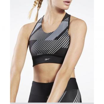 REEBOK-Running Bra - AOP