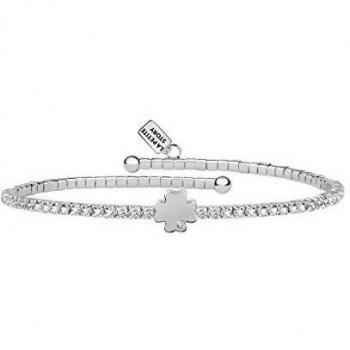 Pulsera Friendship La Petite Story de latón blanca