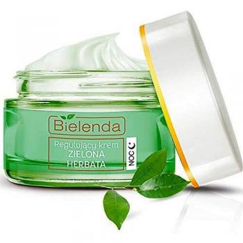 Té verde, crema normalizadora nocturna para pieles mixtas, Bielenda