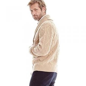 Cortefiel Chaqueta Punto Aranes Beige M