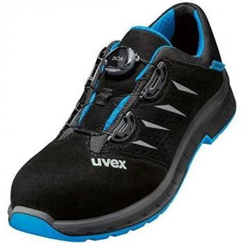 Zapato de seguridad bajo Uvex S1P BOA negro/azul talla EU 45