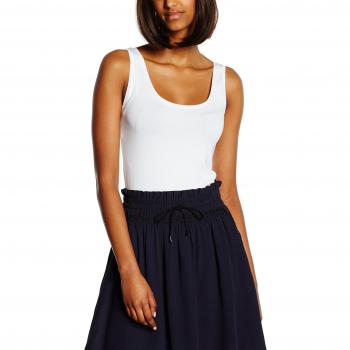 VILA CLOTHES VIOFFICIEL NEW TANK TOP-NOOS, camiseta sin mangas Mujer, Blanco
