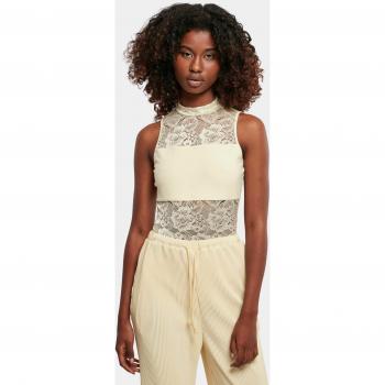 Urban Classics Women's Soft Yellow Lace Sleeveless Body 4XL
