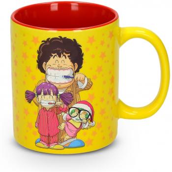 SD Toys Dr Slump Taza, Cerámica, Amarillo y Rojo, 10x14x12 cm