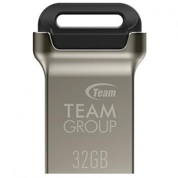 Lápiz USB Team Group C162 32GB USB3.2 Gen1, USB Type-A, 85MB/s, sin tapa, color negro y plata