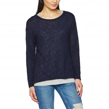 ESPRIT 027ee1k040, Camisa para Mujer, Azul