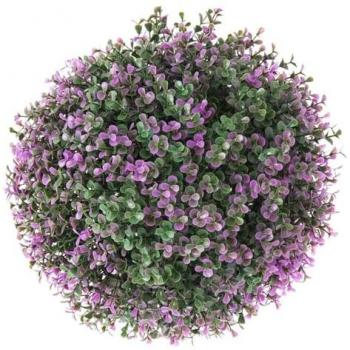 Planta Decorativa Bola de Lavanda Artificial 20 x 20 x 20 cm - Originalidad y Estilo para Tu Hogar