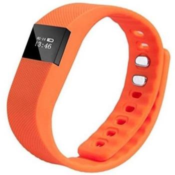 Deportes inteligente Muñequera Sleep fitness Actividad Rastreador podómetro pulsera Naranja naranja