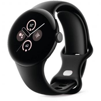 Google Pixel Watch 2 AMOLED 41mm Digital Touchscreen Matte Black WiFi GPS with Obsidian Sport Band