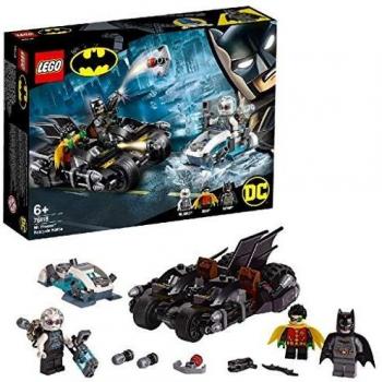 LEGO Super Heroes - Batalla en la Batmoto contra Mr. Freeze Juguete de construcción de Aventuras de superhéroes, incluye Motocicleta de Batman y Figura de un Supervillano, Novedad 2019