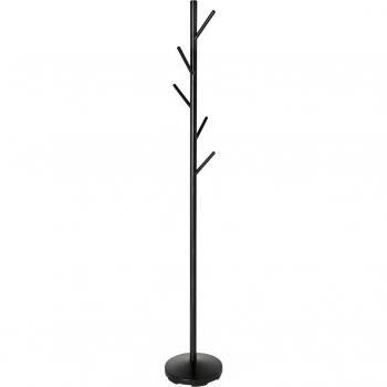 Perchero de pie Eveline Versa - Estilo Contemporáneo, Medidas 170,0 x 28,5 x 28,5 cm, Metal, Color Negro