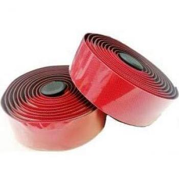 Supacaz Gel/Shockproof Cinta Manillar SHOCKGEL, Rojo, Unisex, Talla única