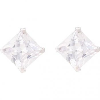 Pendientes Luxenter Essential de Plata de Ley 925 con Baño de Rodio y Circonita Brillante