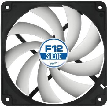 Arctic F12 Silent - Ventilador Caja de 120 mm Super silencioso, con Carcasa estándar, Casi silencioso, Posibilidad de Instalar en Dos direcciones