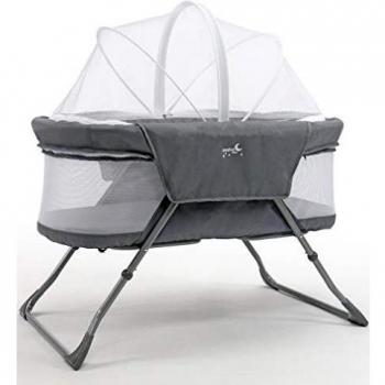 Asalvo - minicuna plegable Trip, Color gris