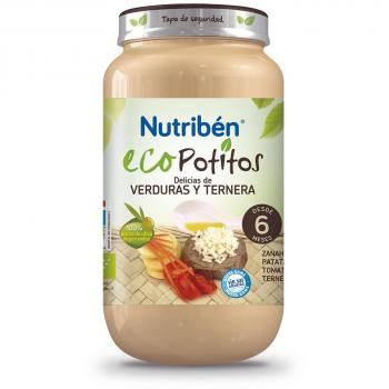 Nutribén EcoPotitos Delicias de Verdura y Ternera 250g